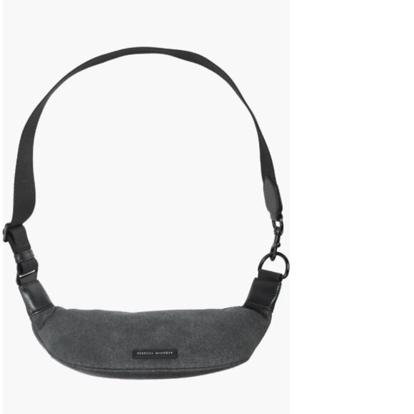 Rebecca Minkoff Bree Belt Bag Black Shellac Dark Gray - Picture 6 of 10